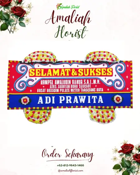 Papan Bunga Ucapan Selamat Sluke